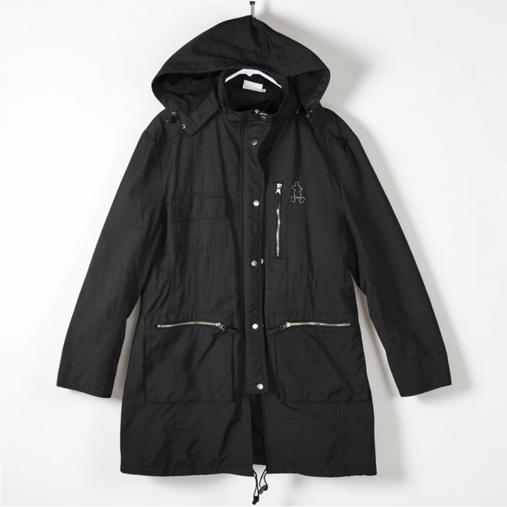 Disneyland Resort Pairs Hooded Parka Jacket Mens XL Black Limited Edition EUC